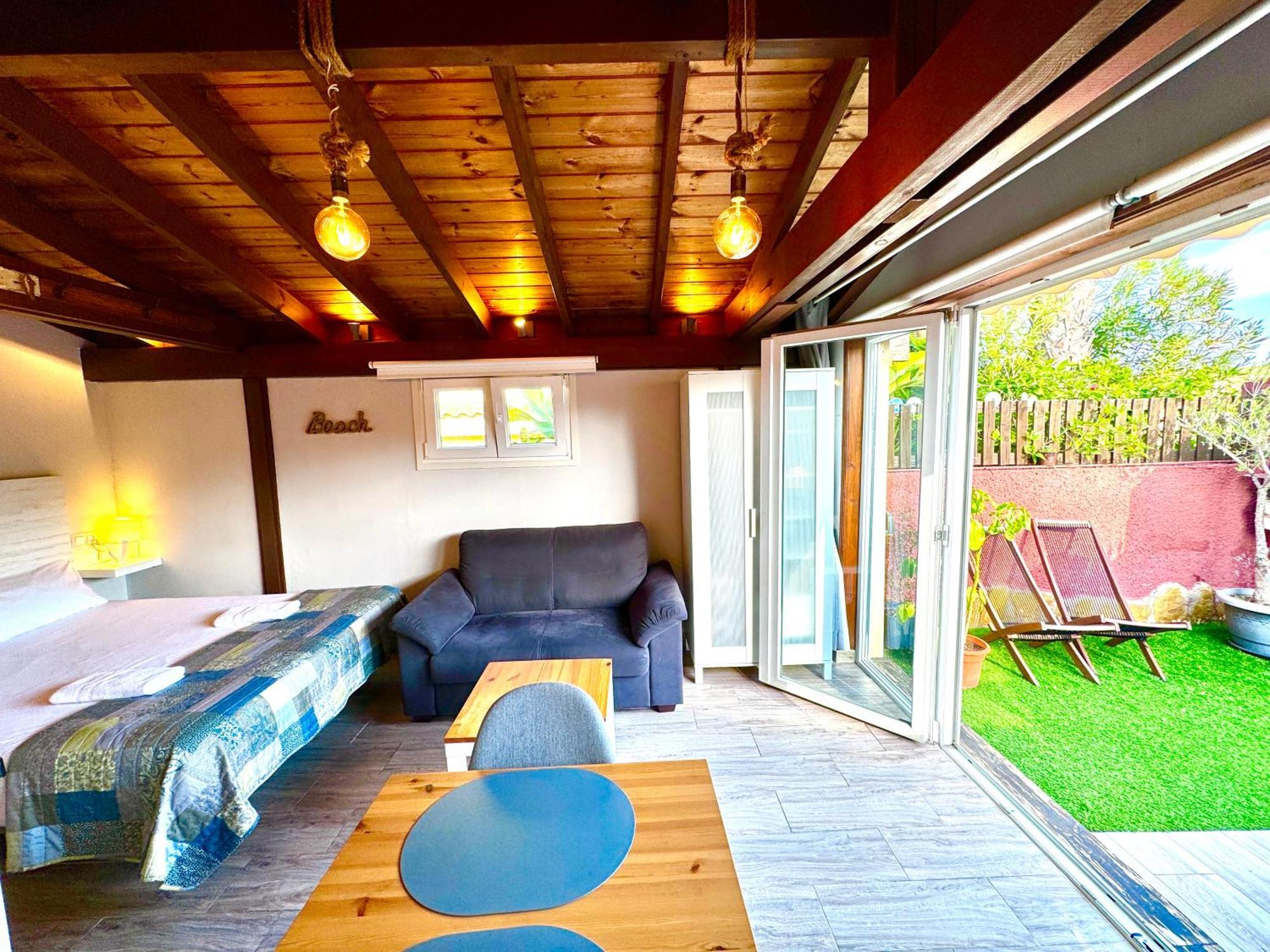 3 Casita-Estudio Con Jardin En La Playa Puerto Marino Экстерьер фото